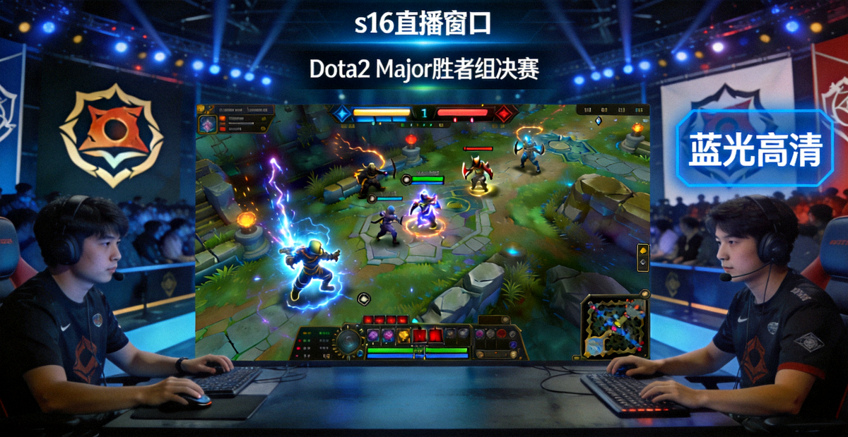 s16直播窗口：Dota2 Major胜者组决赛蓝光高清直播画面